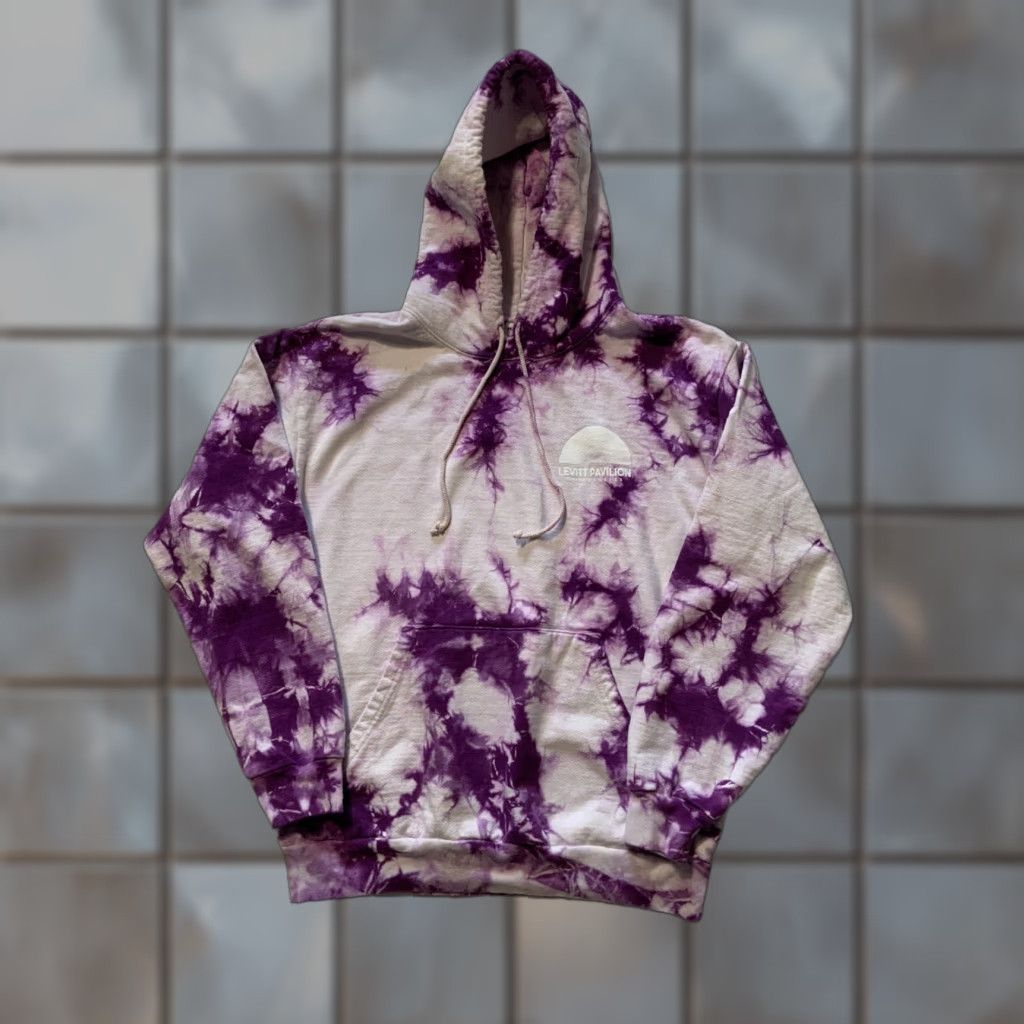 Vintage VINTAGE Everybody .World Levitt Pavilion Los Angeles Purple Tie Dye Heavyweight Hoodie L Mens Size US L / EU 52-54 / 3 - 1 Thumbnail