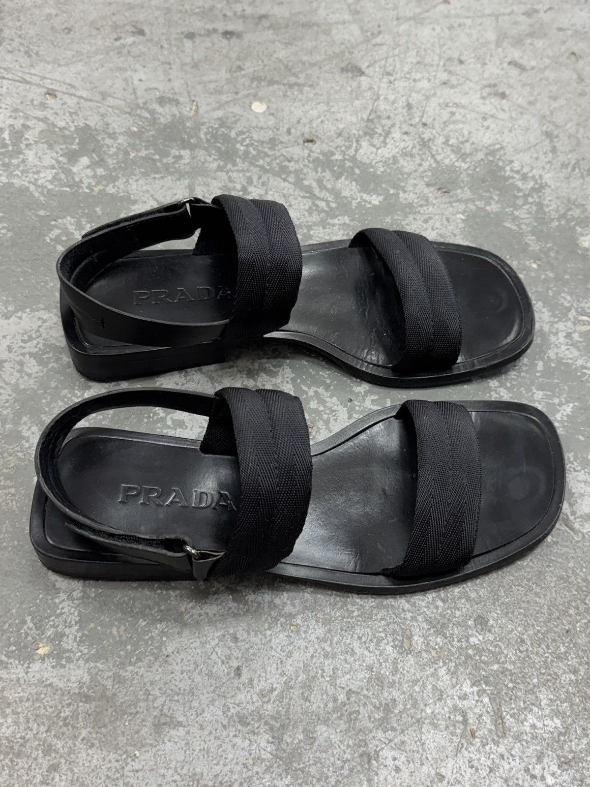 Prada Prada Leather Sandals Slippers Flat Size US 10 / IT 40 - 2 Thumbnail