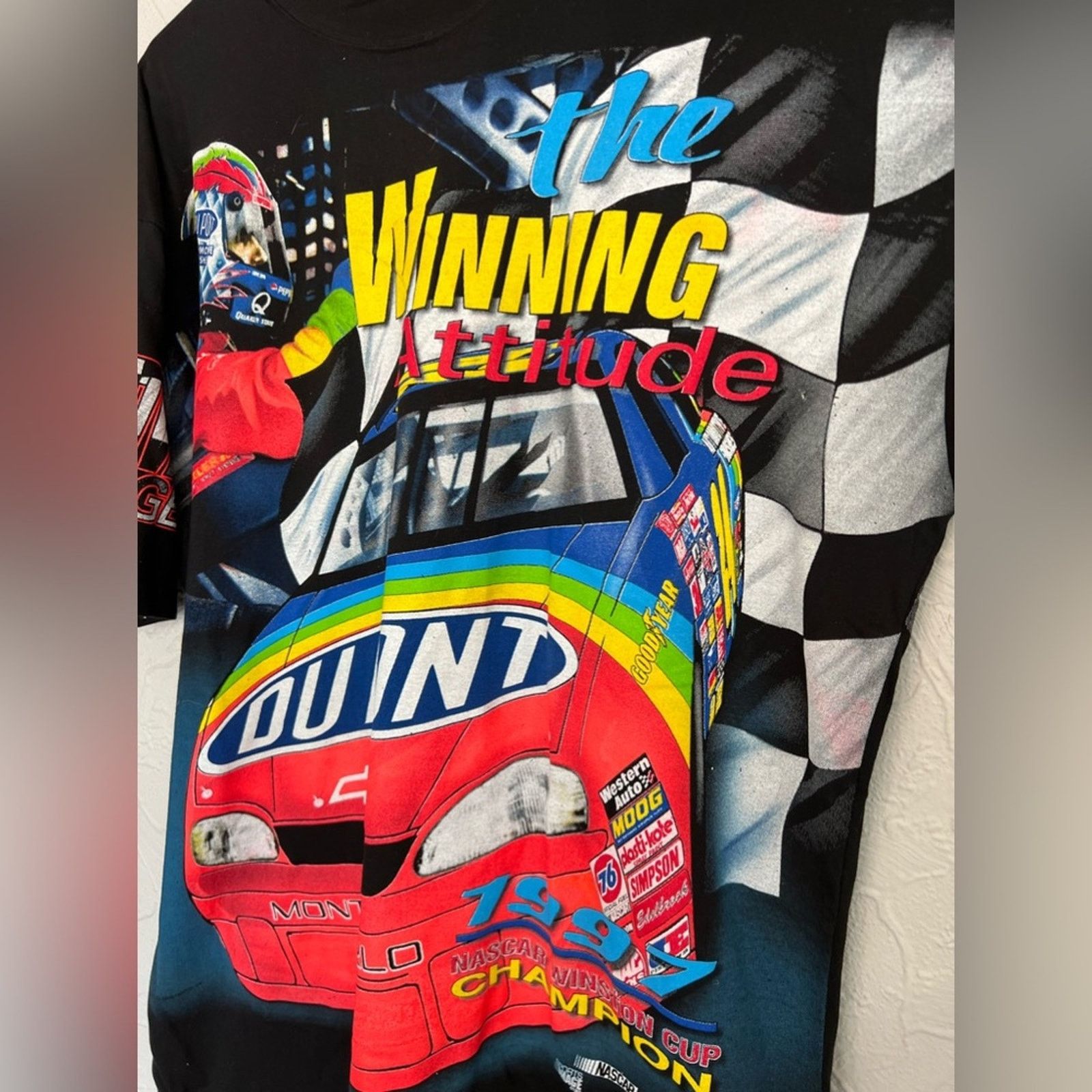 Chase Authentics DEADSTOCK Vintage Chase 1997 Jeff Gordon ALL OVER PRINT AOP Size US XL / EU 56 / 4 - 3 Thumbnail