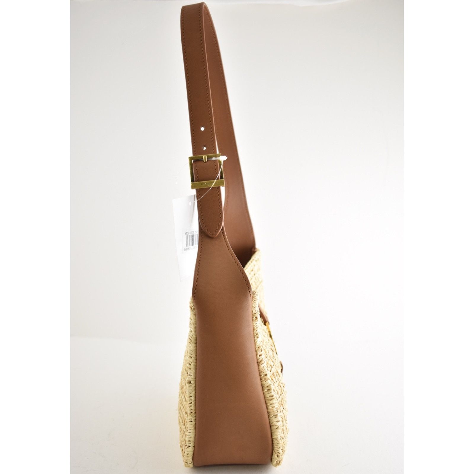 Yves Saint Laurent Saint Laurent Baby Le 5 A 7 Raffia YSL Hobo Bucket Bag Size ONE SIZE - 9 Thumbnail