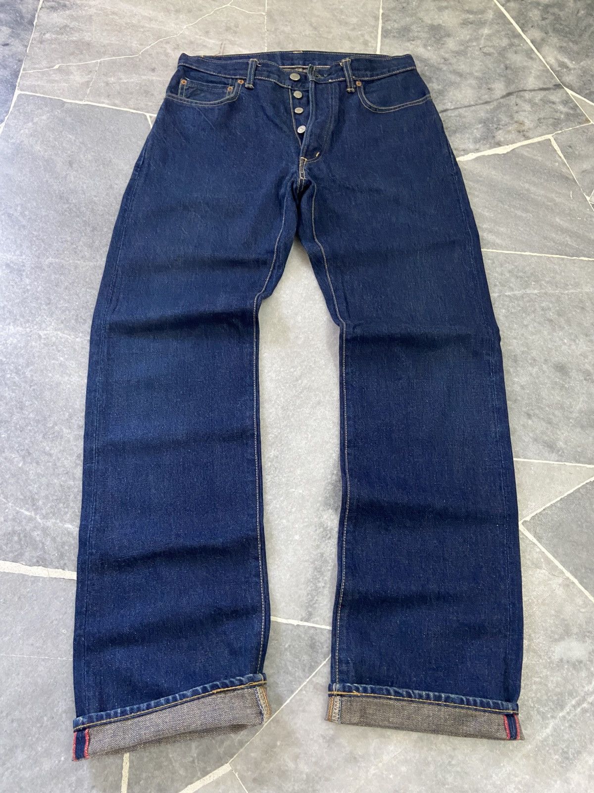 Blue Blue Japan Japan Blue Jeans Indigo Selvedge Denim Jeans Size US 31 - 1 Thumbnail