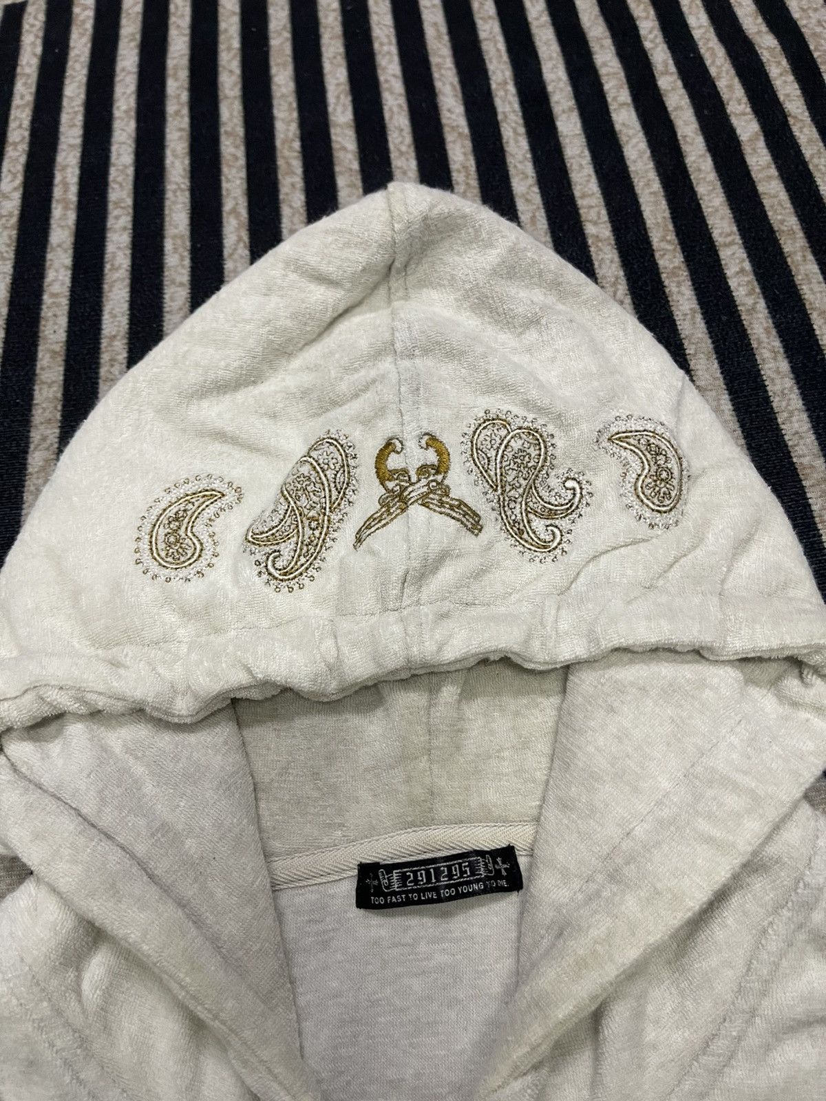 291295=Homme 2000s 291295=HOMME SKULL FLEECE ZIPPER HOODIE RARE Size US S / EU 44-46 / 1 - 10 Thumbnail