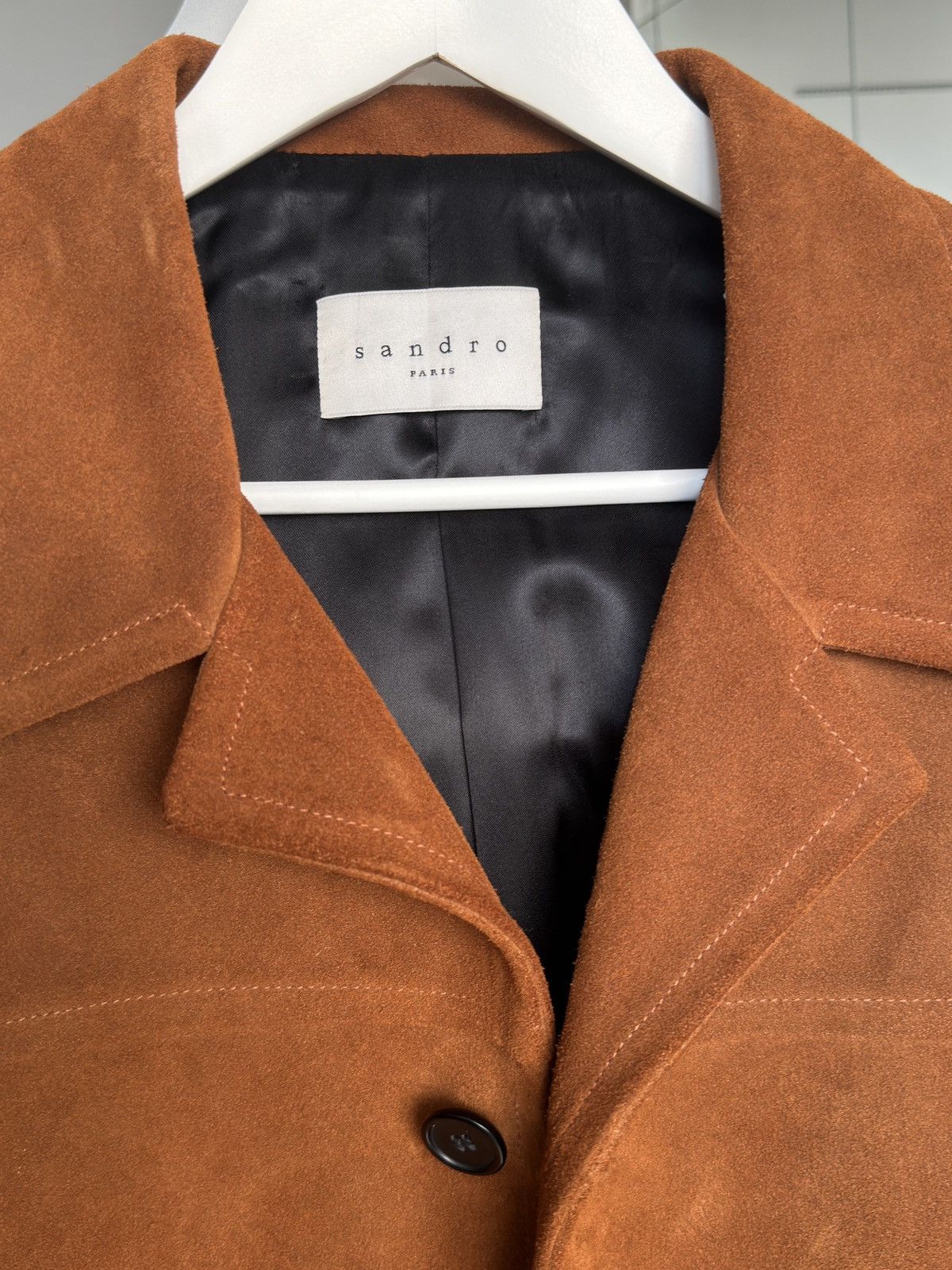 Sandro Sandro SS15 Byrds Leather Suede Jacket Slimane Size US XL / EU 56 / 4 - 8 Thumbnail