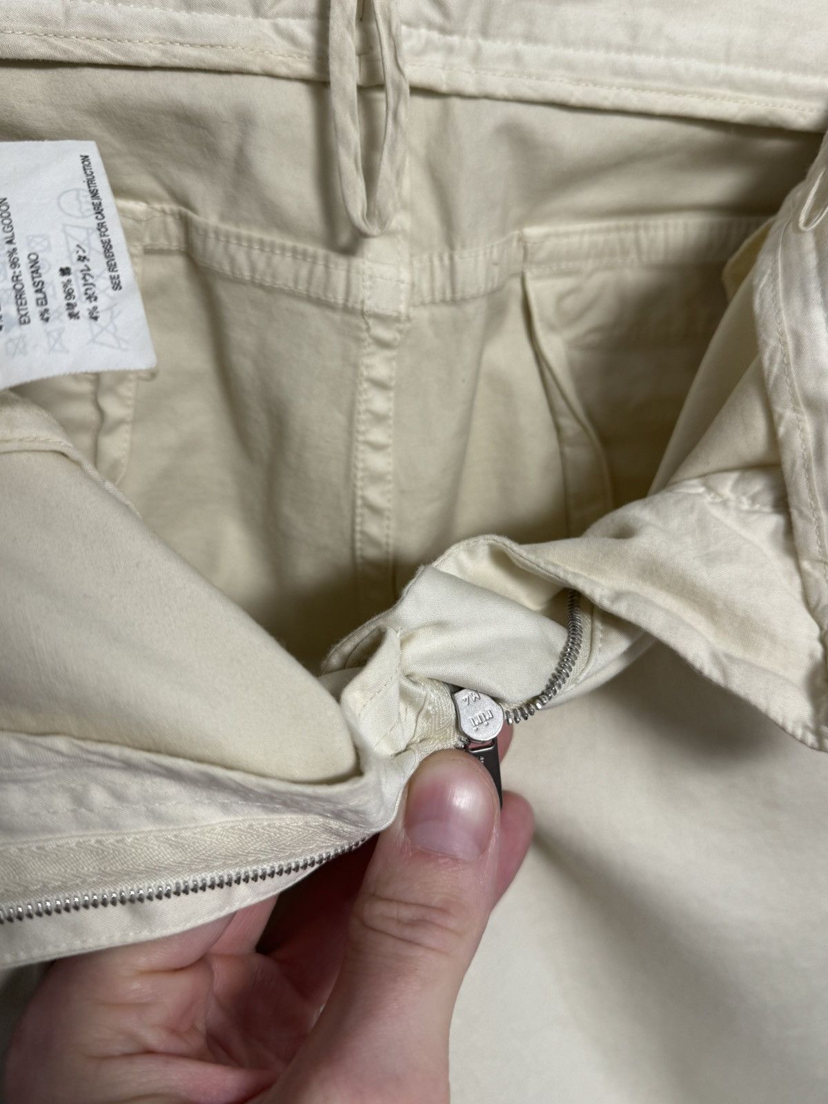 Jil Sander Jil Sander Women’s Pants Beige Luxury Cotton size 36 Size 25" / US 0 / IT 36 - 15 Thumbnail