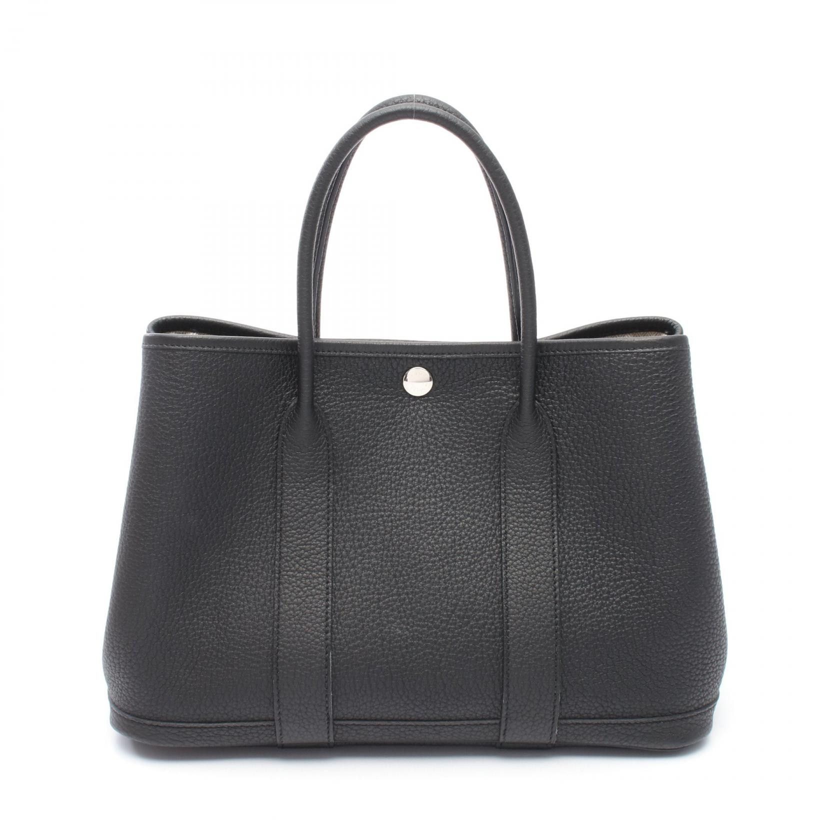 Hermes Hermes Garden Party Negonda Tote Bag Leather Tote Bag Stamp B (2023) in Black, Women's