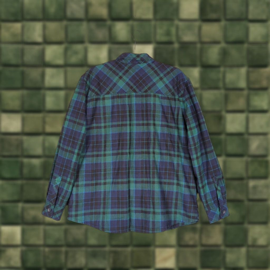 Eddie Bauer Eddie Bauer Flannel Shirt Jacket Womens L Blue Fleece Lined Long Sleeve shacket Size L / US 10 / IT 46 - 1 Thumbnail