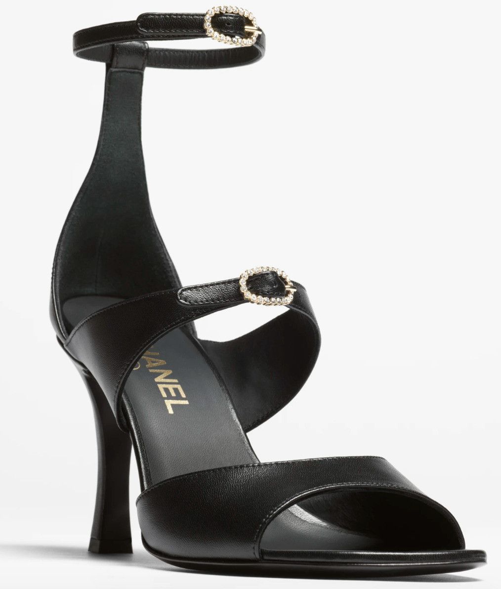Chanel o1h1sh10526 Heeled Sandals in Black Size US 9.5 / IT 39.5 - 4 Thumbnail