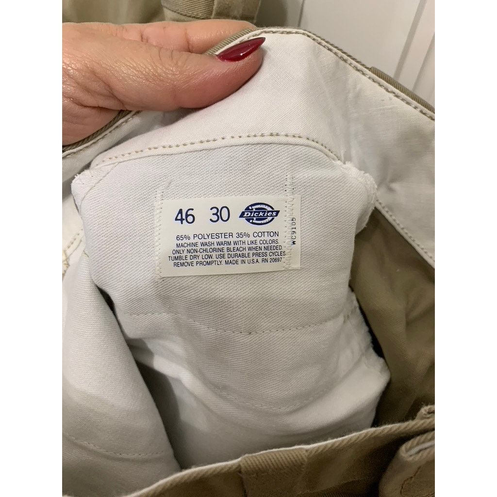 Dickies Dickies Men's Beige Work Dress Pants Size 46x30 Straight Leg Size US 44 / EU 60 - 5 Thumbnail