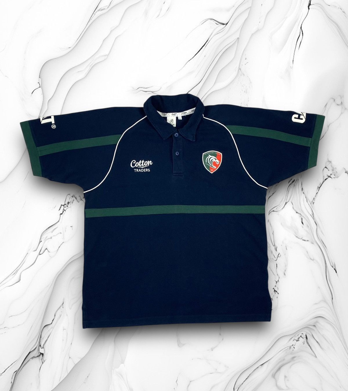 Cotton Traders Vintage Cotton Trades x Leicester Tigers Rugby Jersey Shirt Size US L / EU 52-54 / 3 - 1 Thumbnail
