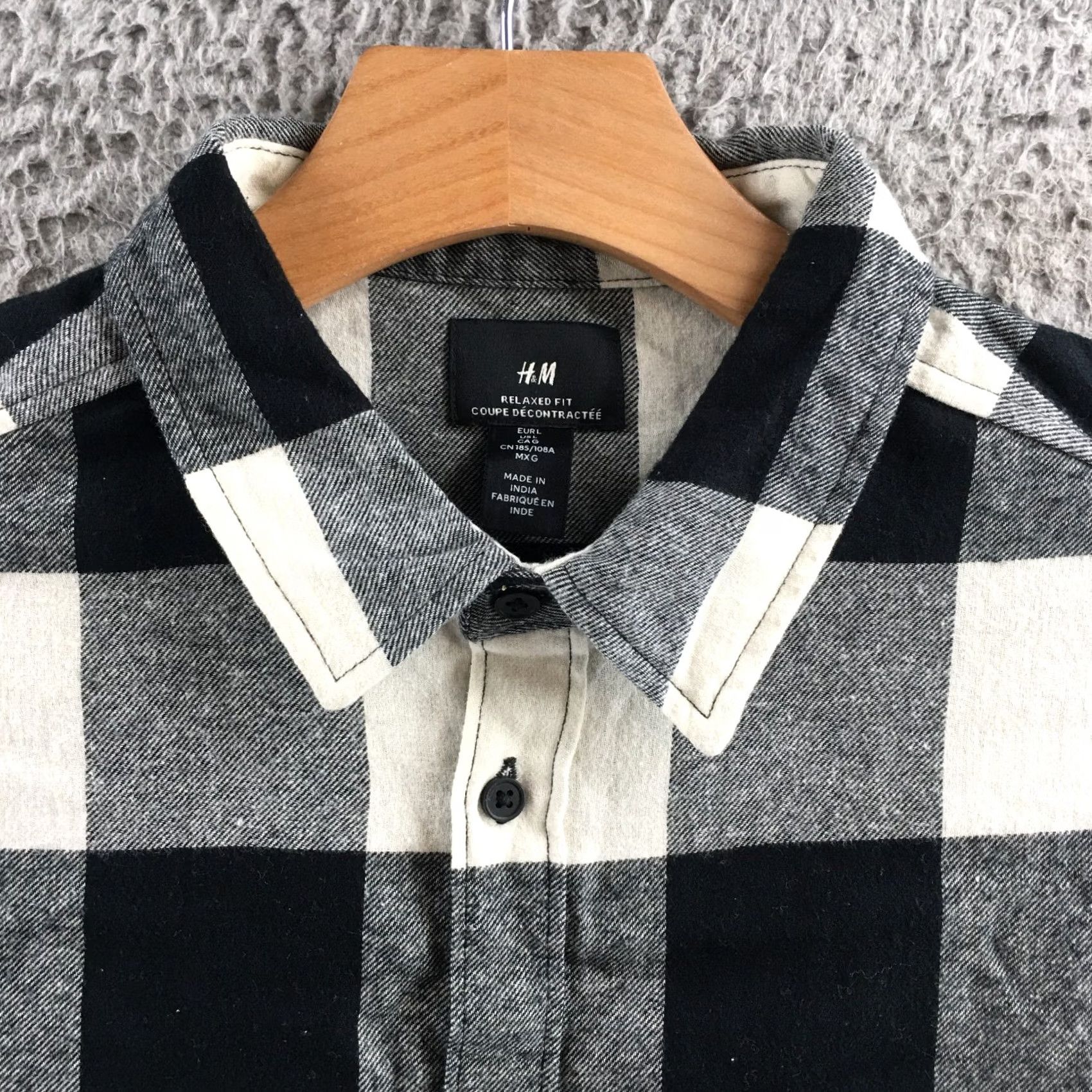 H&M H&M Button Up Shirt Mens L Multicolor Checked Long Sleeve Collared Relaxed Fit Size US L / EU 52-54 / 3 - 3 Thumbnail