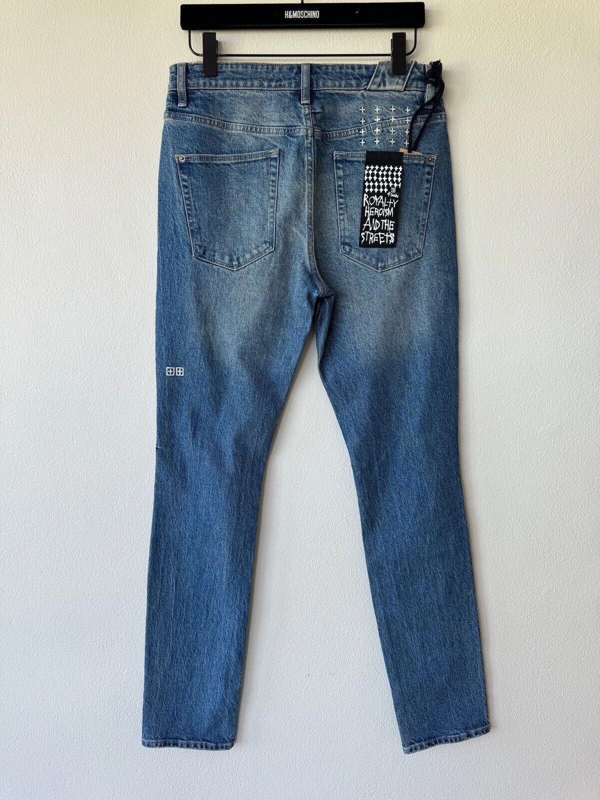 Ksubi new Ksubi mens denim jean chitch 32 blue heroism tour ripped Size US 32 / EU 48 - 5 Thumbnail