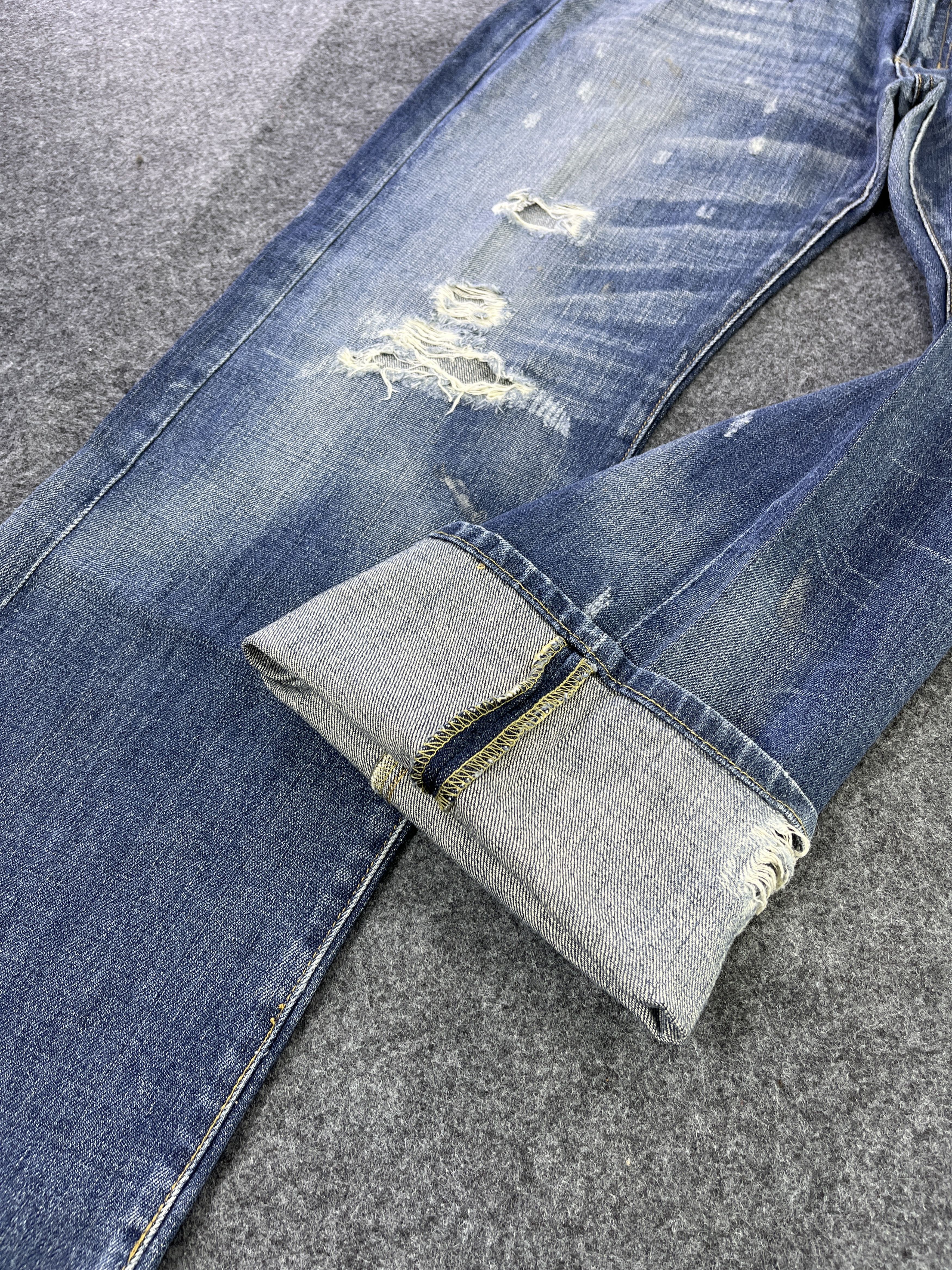 Japanese Brand Savignac 'de Denim Distressed Jeans - J956 Size US 34 / EU 50 - 16 Thumbnail