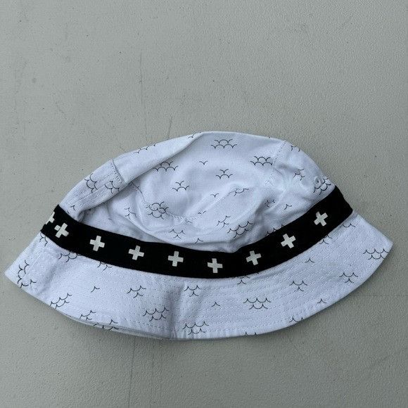 Pink Dolphin NEW PINK DOLPHIN OCEAN CURRENT WHITE BUCKET HAT S/M Size ONE SIZE - 3 Thumbnail