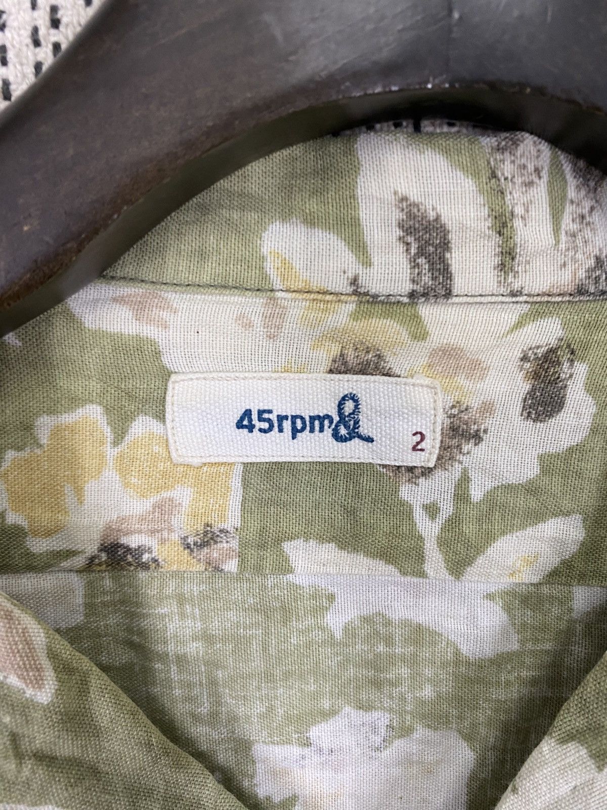 45rpm × Japanese Brand Vintage 45rpm floral crop hawaiian shirt button ups Size S / US 4 / IT 40 - 4 Thumbnail