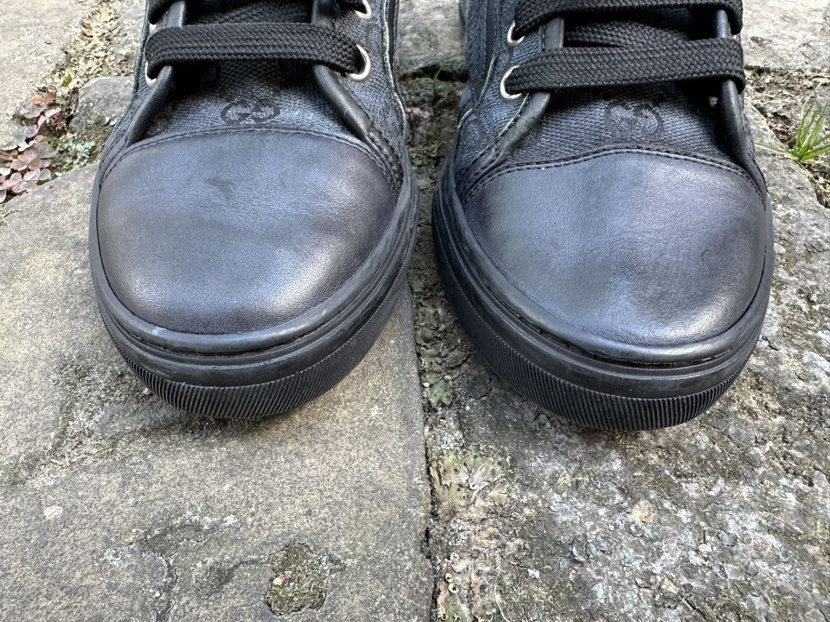 Gucci ✨Gucci GG✨(426187) Women’s Black Canvas/Leather Sneakers Size US 7.5 / IT 37.5 - 7 Thumbnail