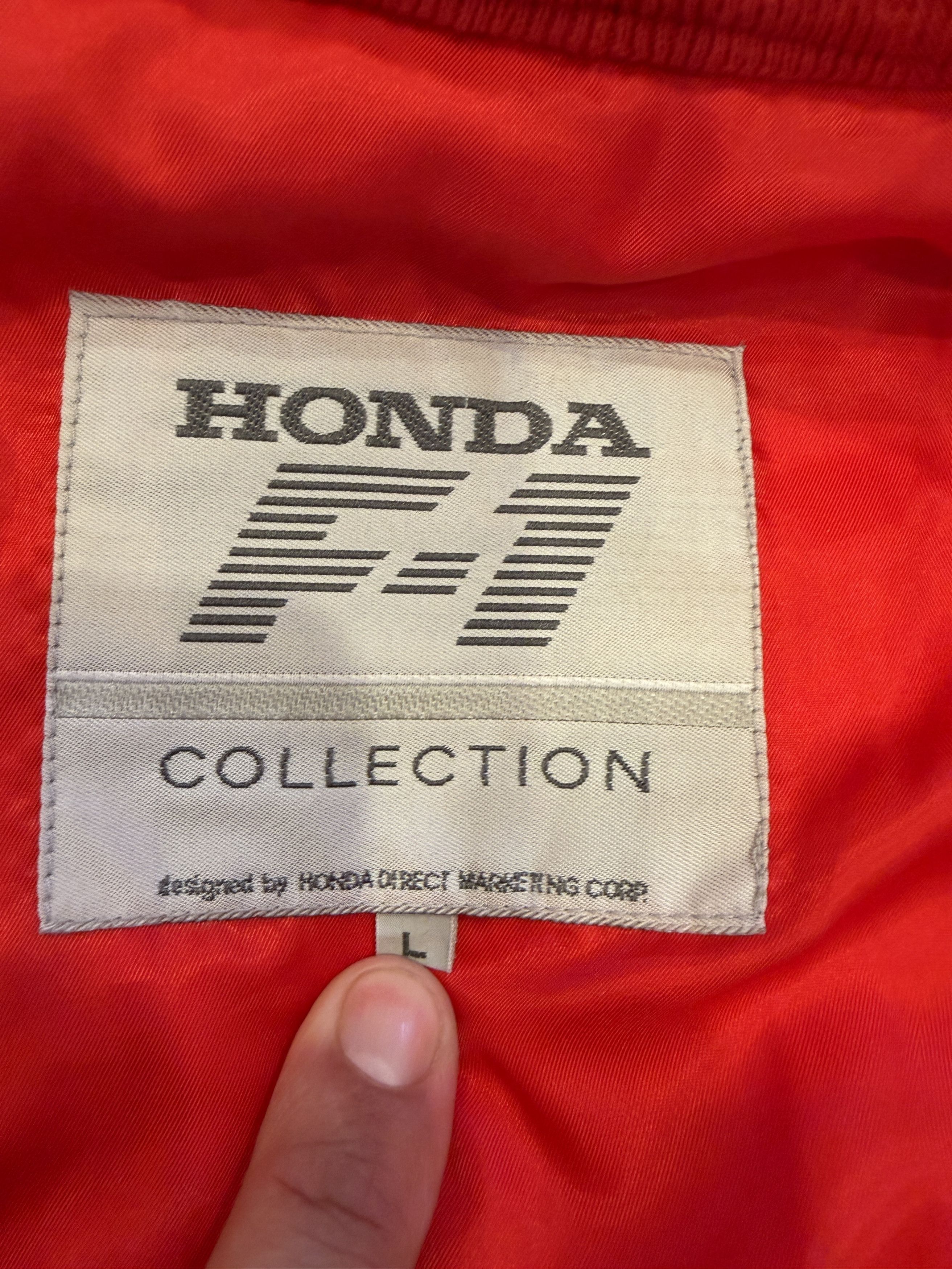 Honda Vintage 90s Honda Grand Prix Racing Jacket Red Motorsport F1 Size US L / EU 52-54 / 3 - 6 Thumbnail