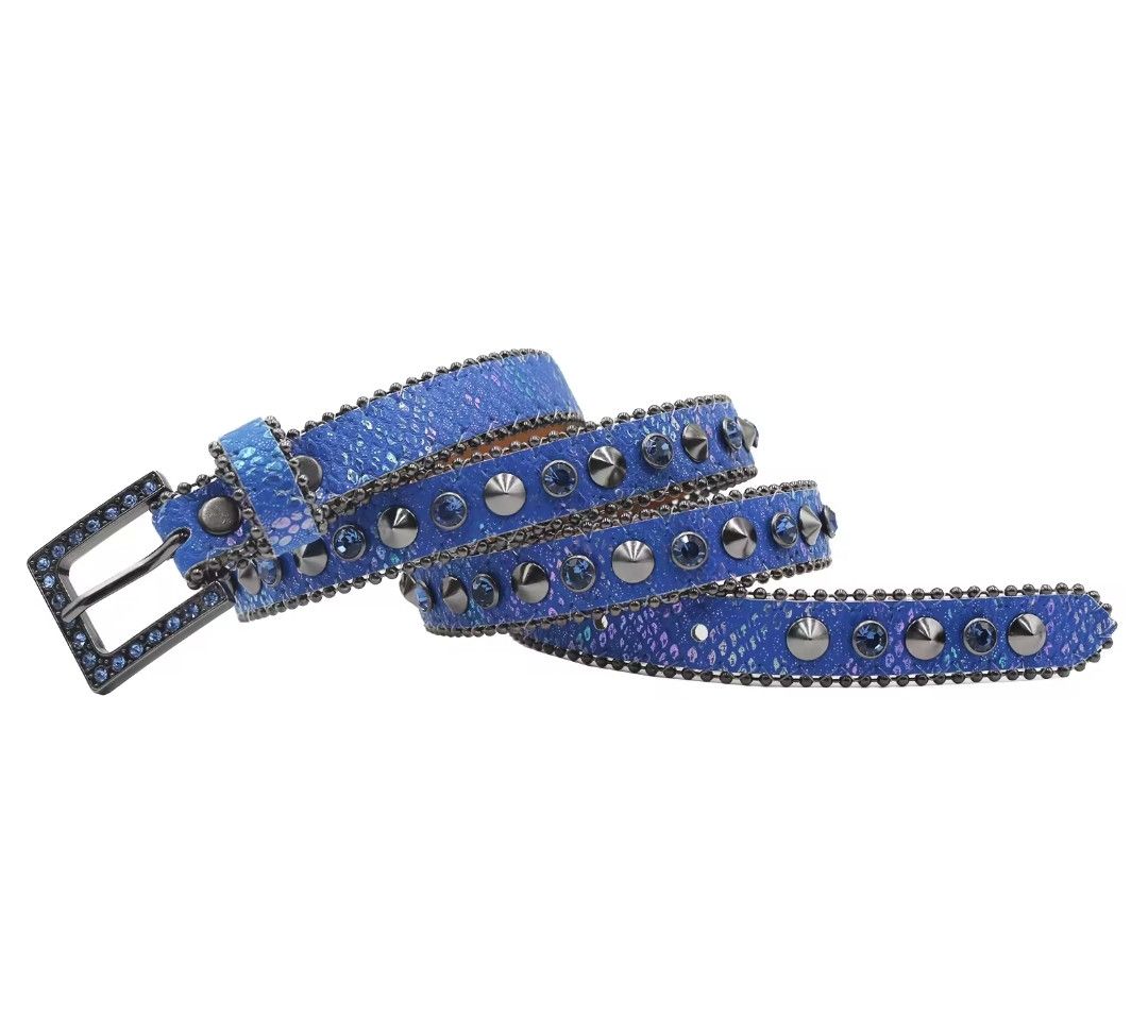 Vintage The rhine and the spiky blue lux belts Size ONE SIZE - 3 Thumbnail