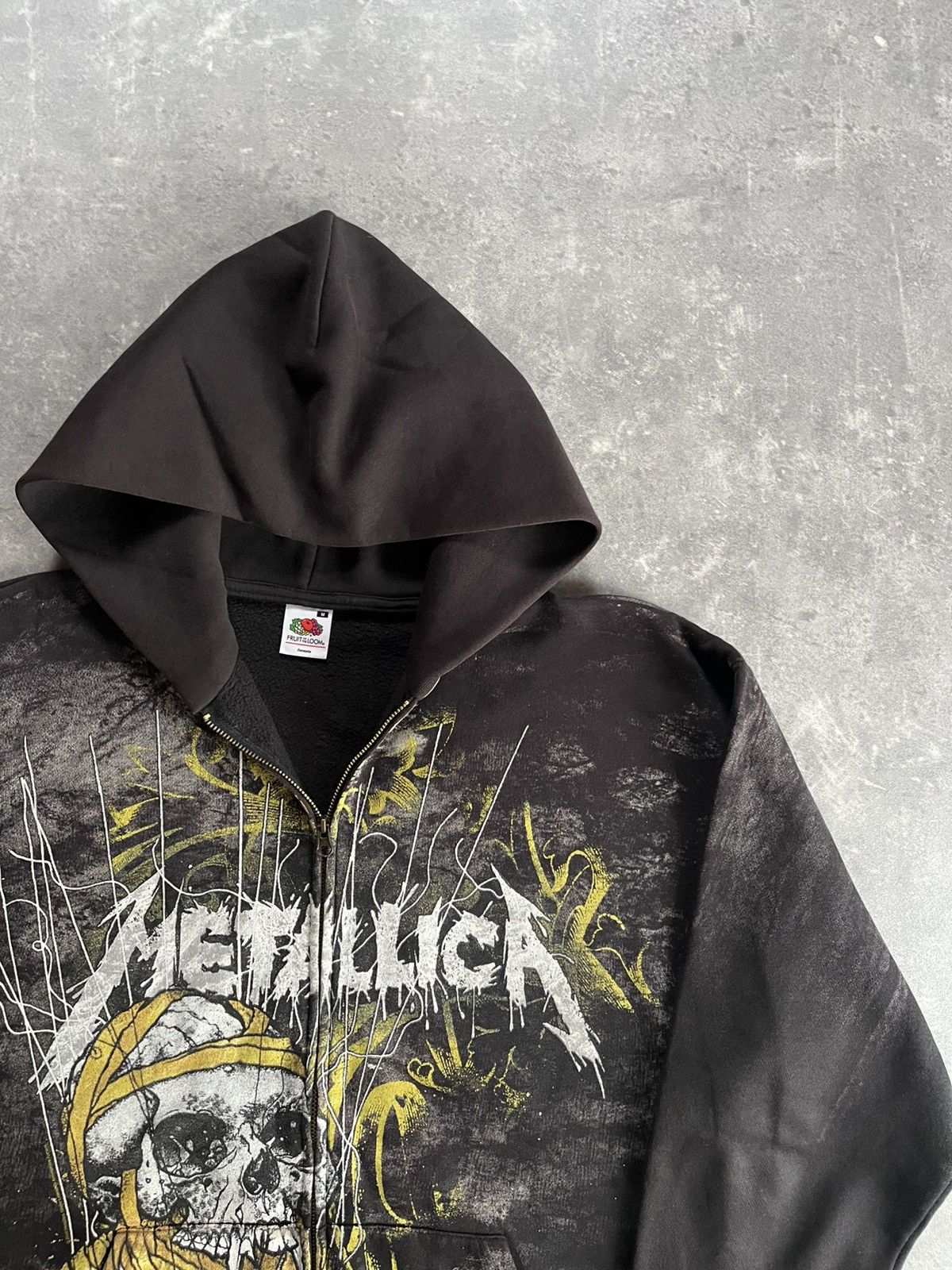 Metallica 2010 Metallica Pushead Printed Zip Hoodie M Vintage Band Size US M / EU 48-50 / 2 - 5 Thumbnail