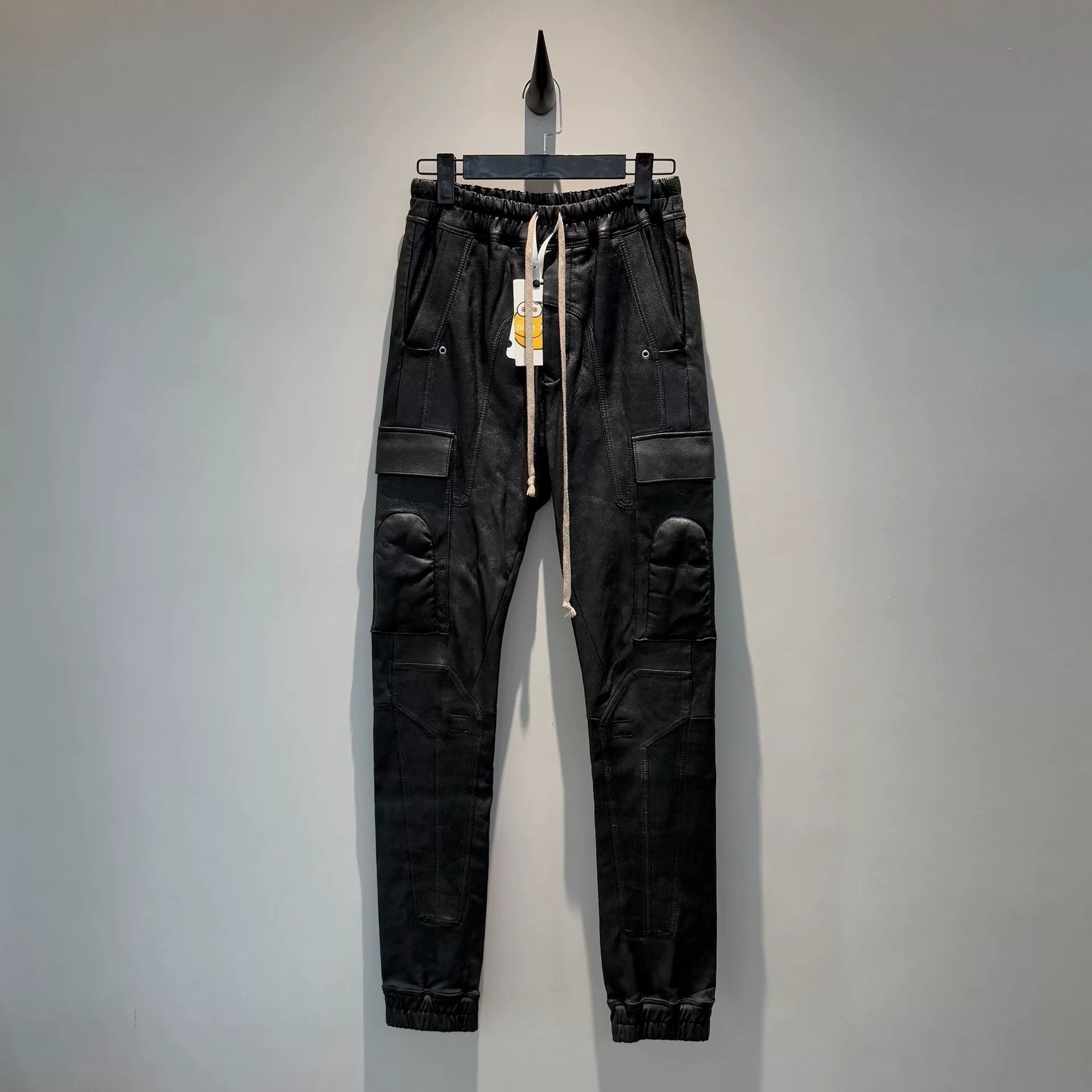 Rick Owens unique rick owens leather jogger pants Size US 36 / EU 52 - 1 Thumbnail