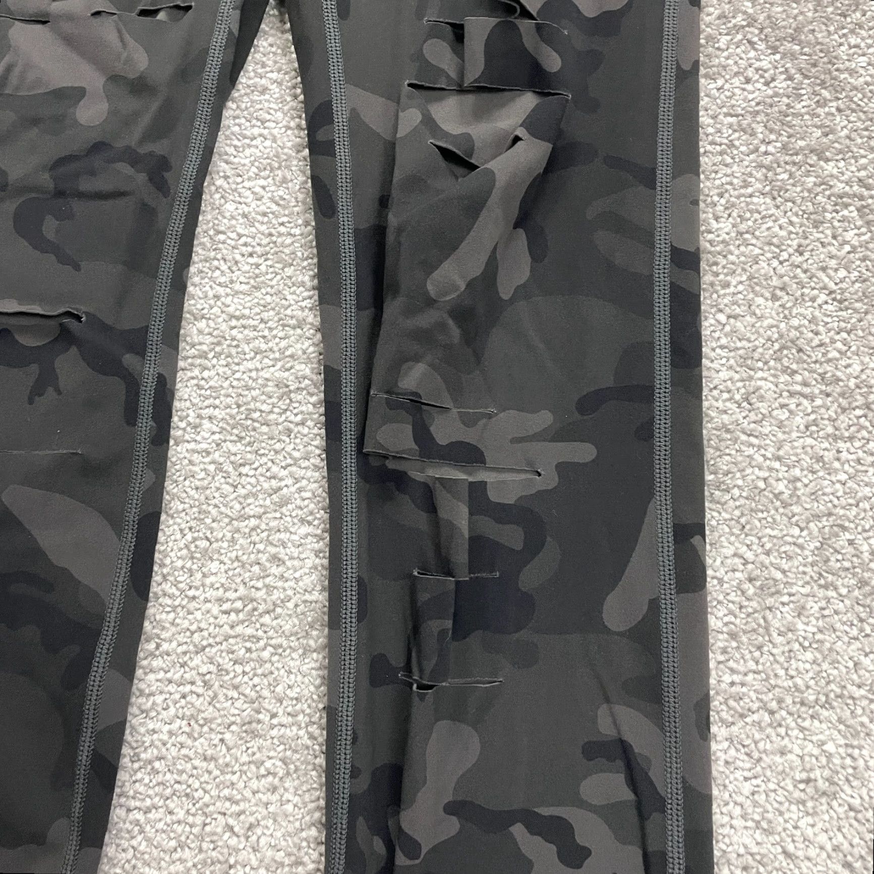 Vintage VINTAGE Zyia Active Compression Leggings Womens 4 Multi Camo Ripped Athletic Gym 26x28 Size 27" / US 4 / IT 40 - 4 Thumbnail