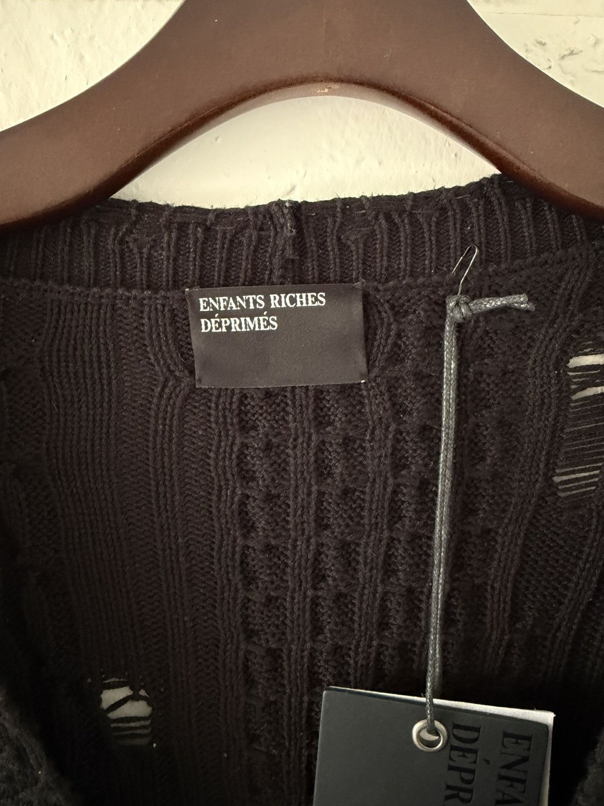 Enfants Riches Deprimes Enfants Riches Déprimés asymmetrical black cardigan Size US L / EU 52-54 / 3 - 3 Thumbnail