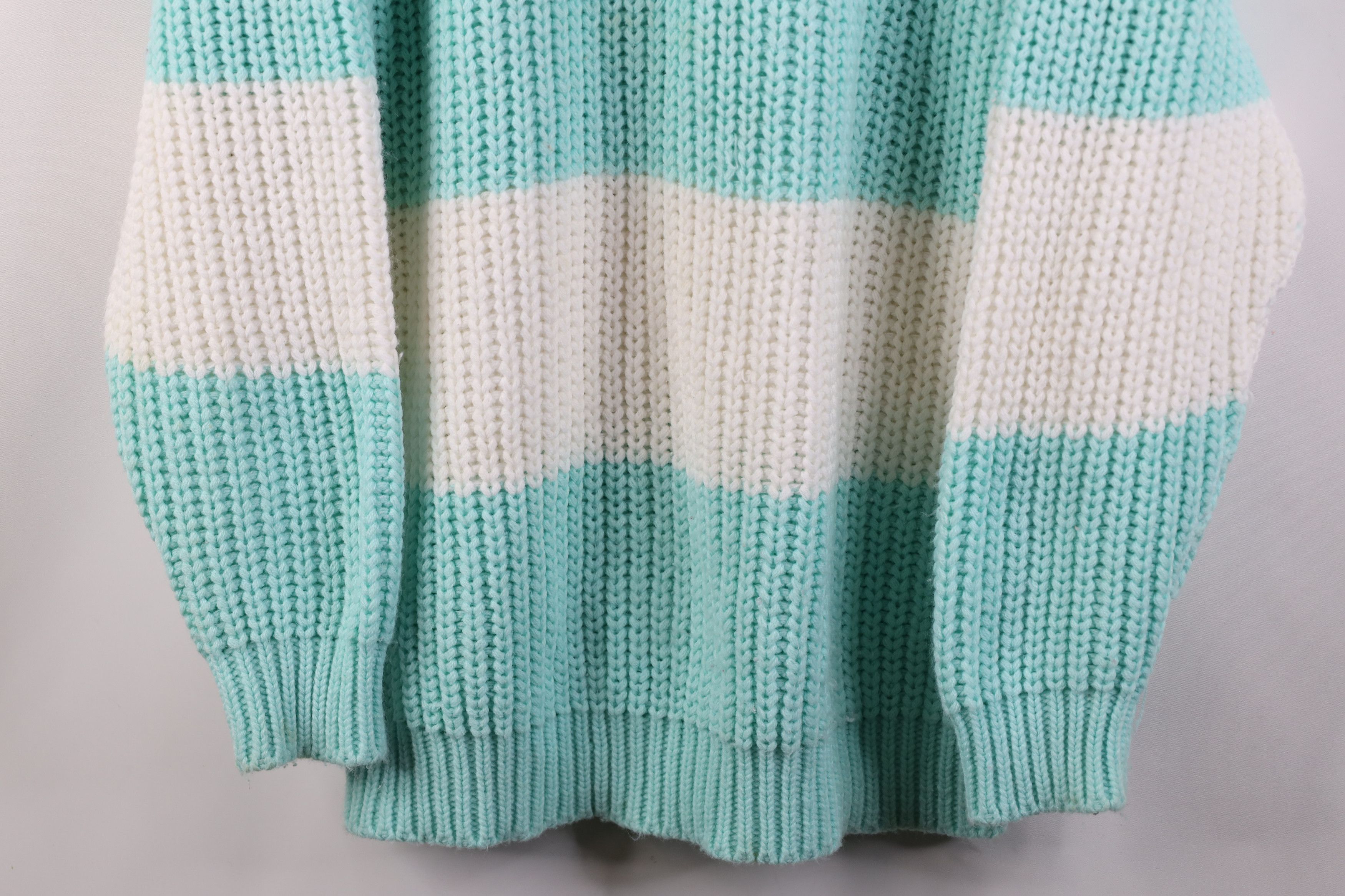Vintage Vintage 80s 90s Streetwear Striped Ribbed Knit Sweater Size M / US 6-8 / IT 42-44 - 3 Thumbnail