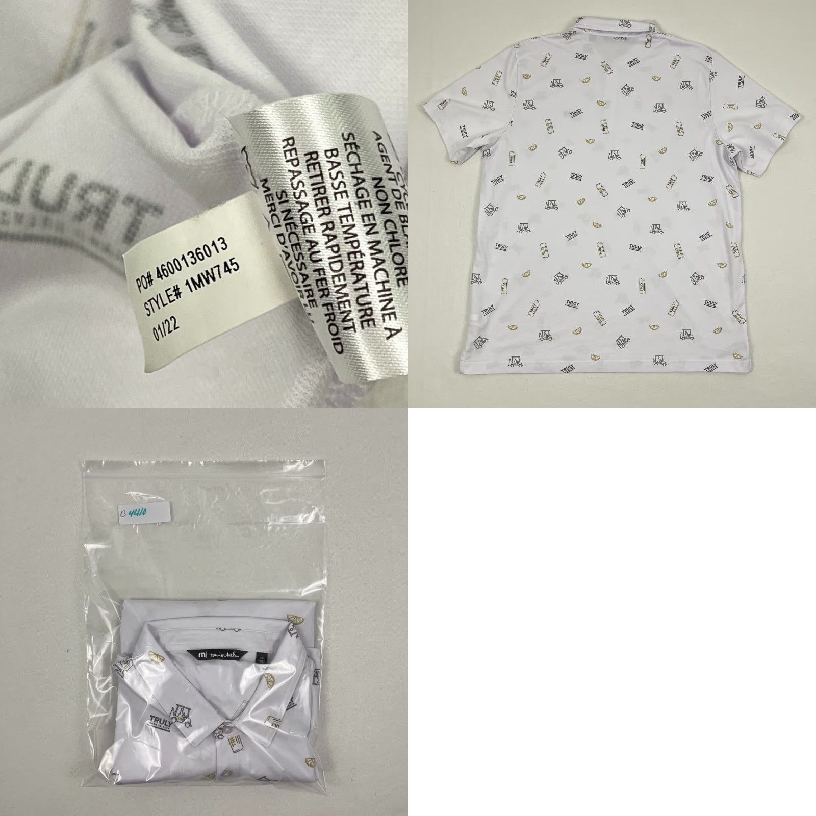 TravisMathew Travis Mathew Polo Shirt Mens 2XL Truly Seltzer Truth Or Dare Golf Performance Size US XXL / EU 58 / 5 - 8 Thumbnail