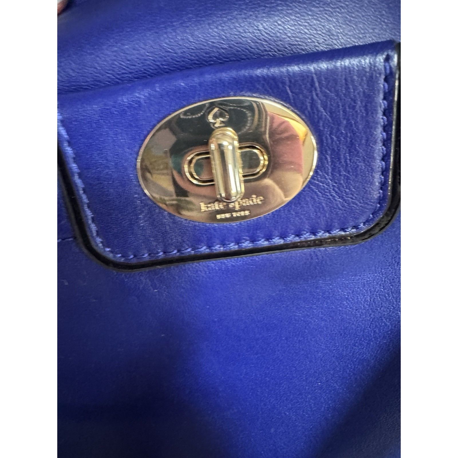 Kate Spade KATE SPADE NEW YORK MEDIUM SIZE COBALT BLUE SHOULDER BAG PUR Size ONE SIZE - 2 Thumbnail