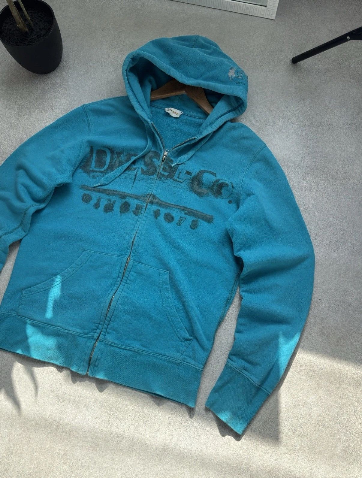 Diesel Diesel Vintage Y2K Blue Zip Hoodie Size M Men Size US M / EU 48-50 / 2 - 3 Thumbnail