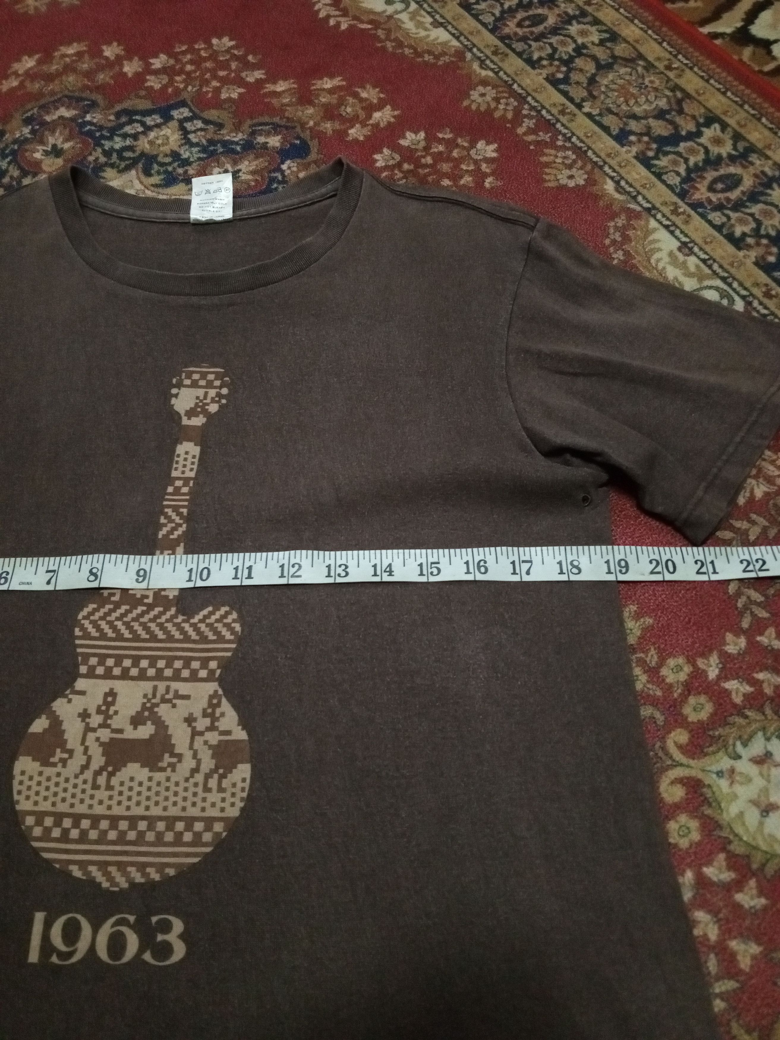 Number (N)ine 💥rareitem💥single gaitar 1963 japan brown t-shirt Size US M / EU 48-50 / 2 - 6 Thumbnail