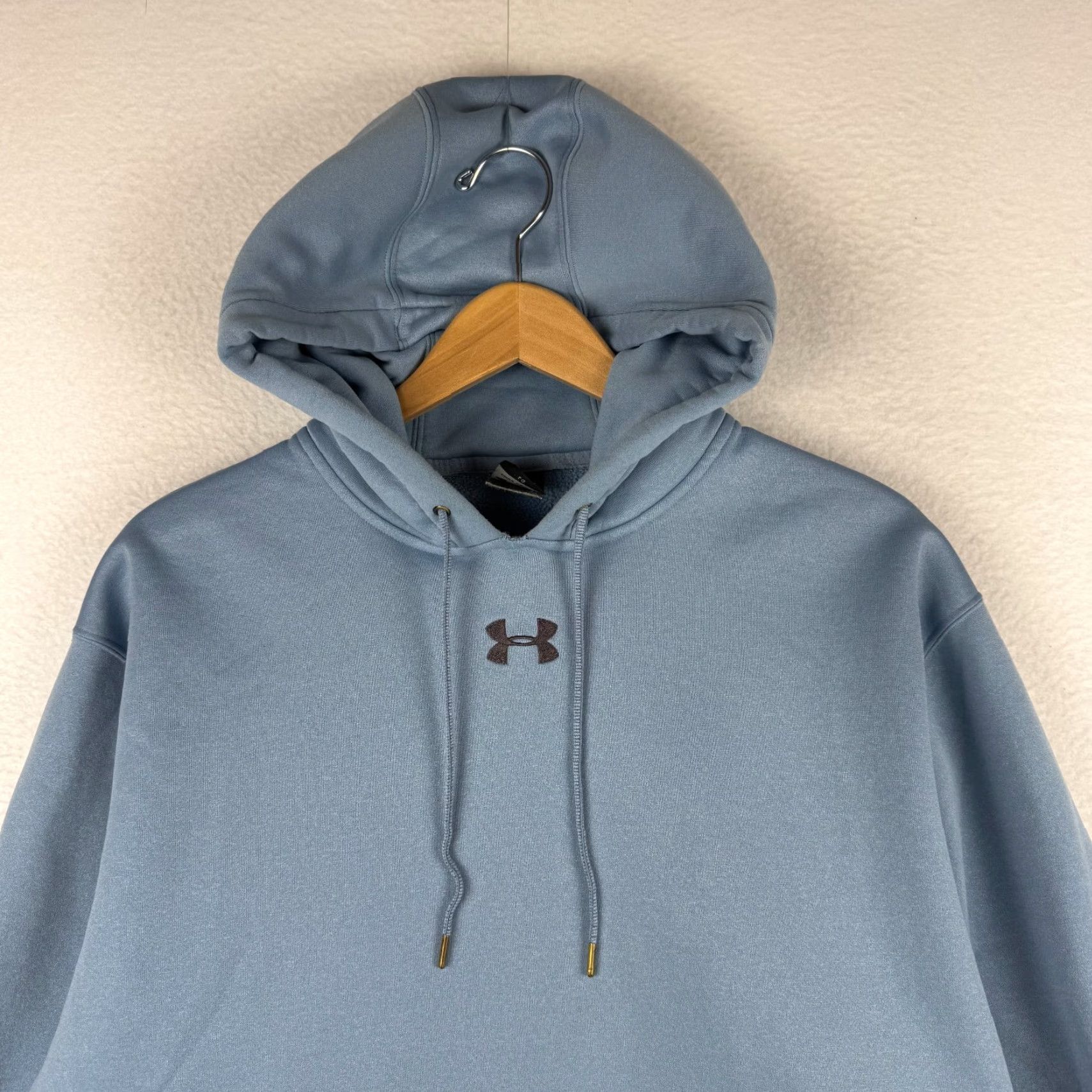 Under Armour Under Armour Mens L Athletic Hoodie Jacket - Blue Fleece Polyester Pullover Casual Activewear Running & Jogging Jacket Size US L / EU 52-54 / 3 - 4 Thumbnail