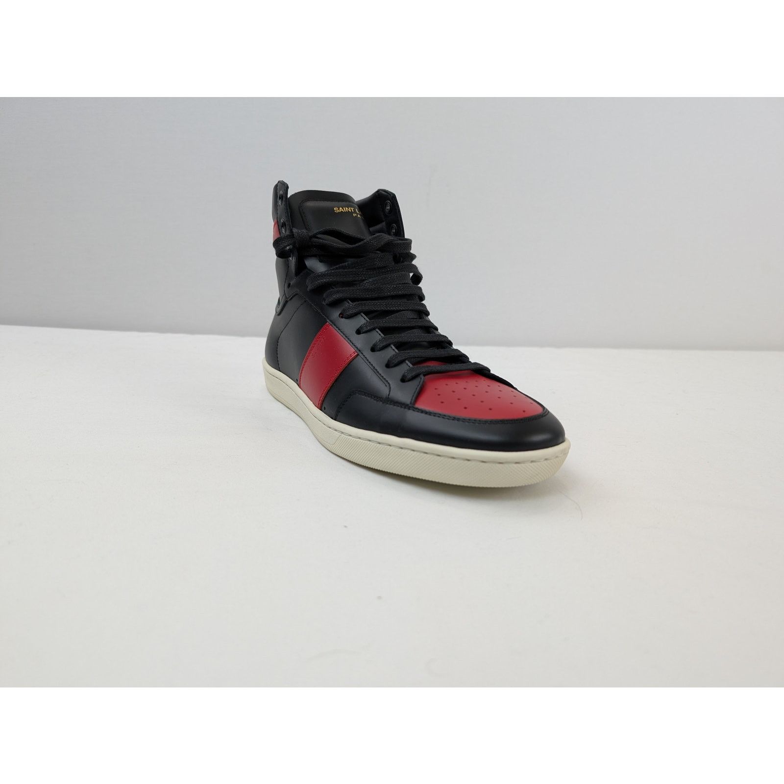 Saint Laurent Paris o1rshd1 Alpha Sigma SL10H Hi Top Sneakers in Red/Black Size US 10 / EU 43 - 2 Thumbnail