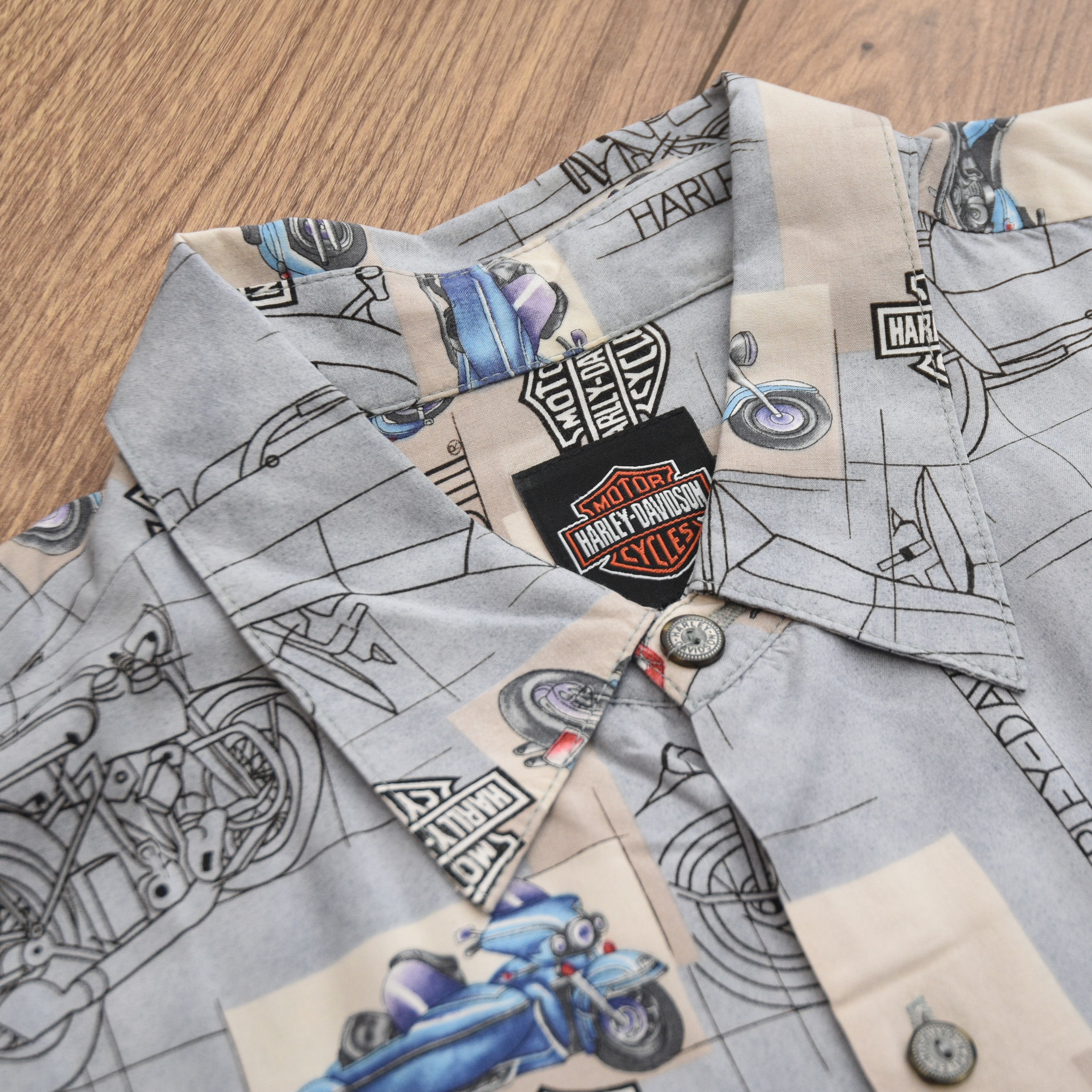 Harley Davidson Harley Davidson Tori Richard Hawaiian AOP Motorcycle Shirt Size US L / EU 52-54 / 3 - 6 Thumbnail
