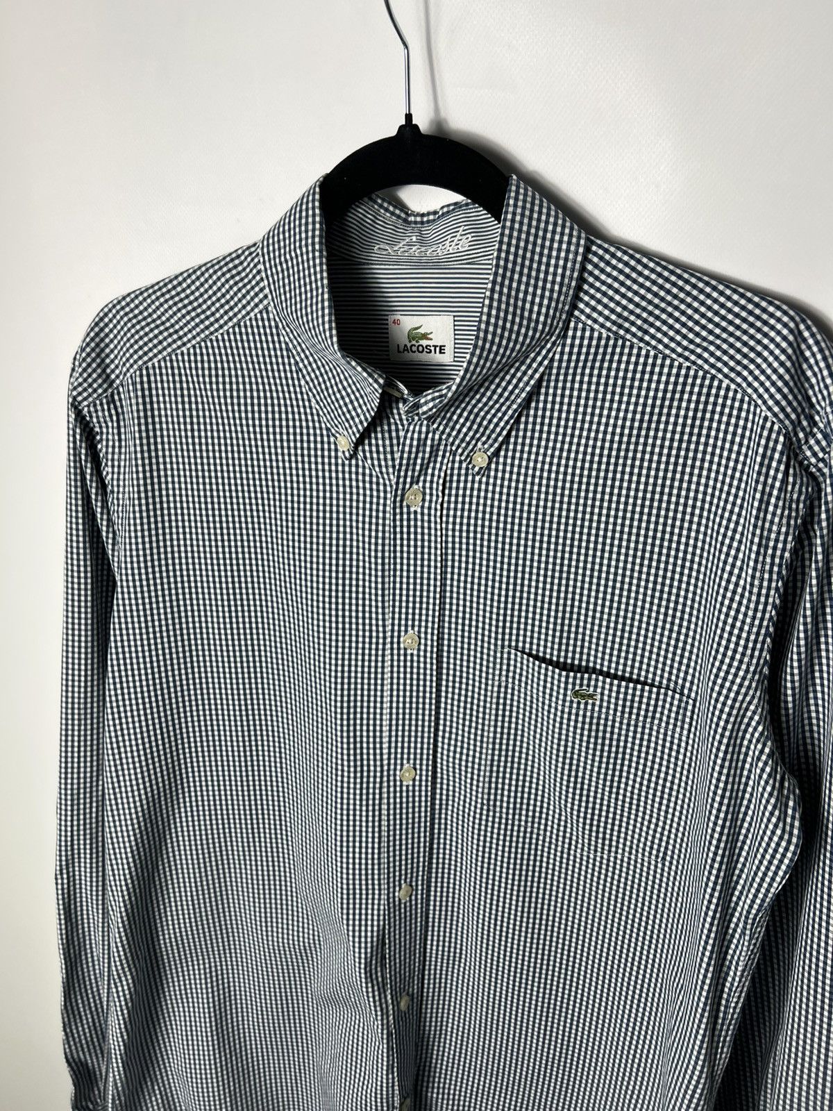 Lacoste Vintage streetwear Lacoste Plaid Button Up Shirt Size US M / EU 48-50 / 2 - 2 Thumbnail