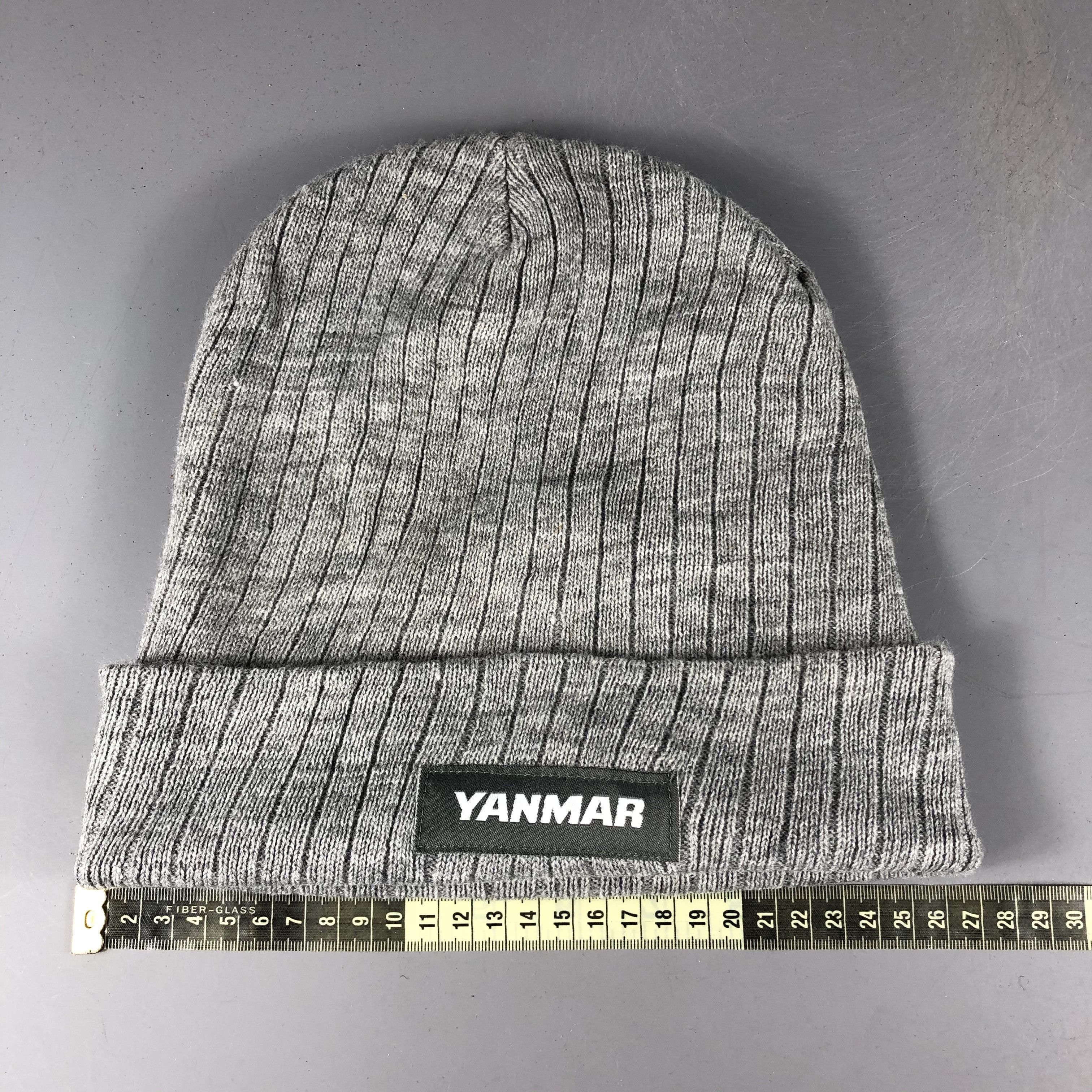 Japanese Brand × Vintage Yanmar Grey Beanie Snow Hat Snow Cap -D1061 Size ONE SIZE - 4 Thumbnail