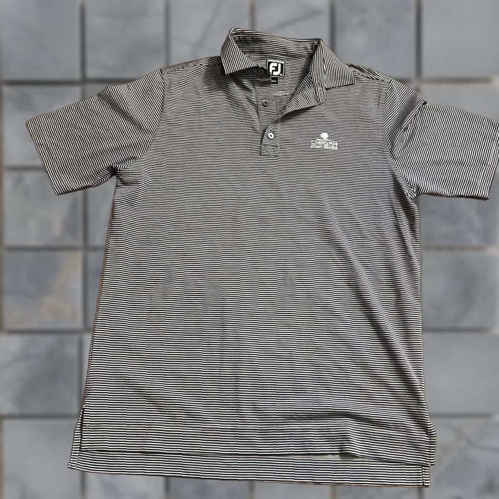 Footjoy Footjoy Polo Shirt Mens Medium Golf Performance Stripe Black Gray M Mens Polo Shirt Black Gray Footjoy Golf Performance Stripe Size US M / EU 48-50 / 2 - 1 Thumbnail