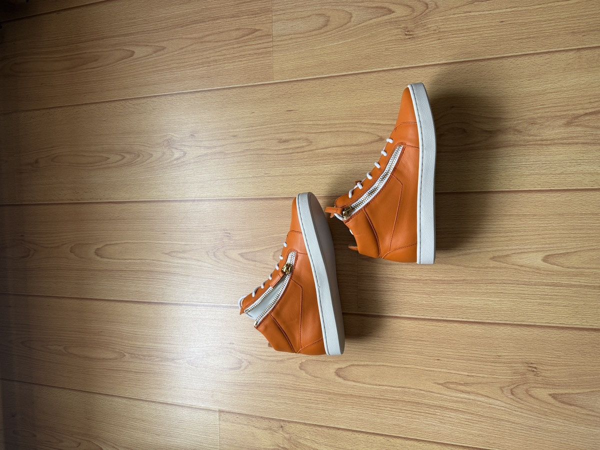 Giuseppe Zanotti Giuseppe Zanotti Brek High Orange Gold Zip BNIB 37 Size US 7 / IT 37 - 20 Thumbnail