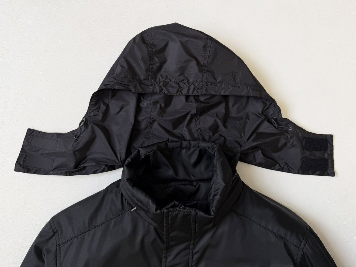 Prada A/W 24 Black Nylon Hooded Utility Jacket Size US L / EU 52-54 / 3 - 5 Thumbnail