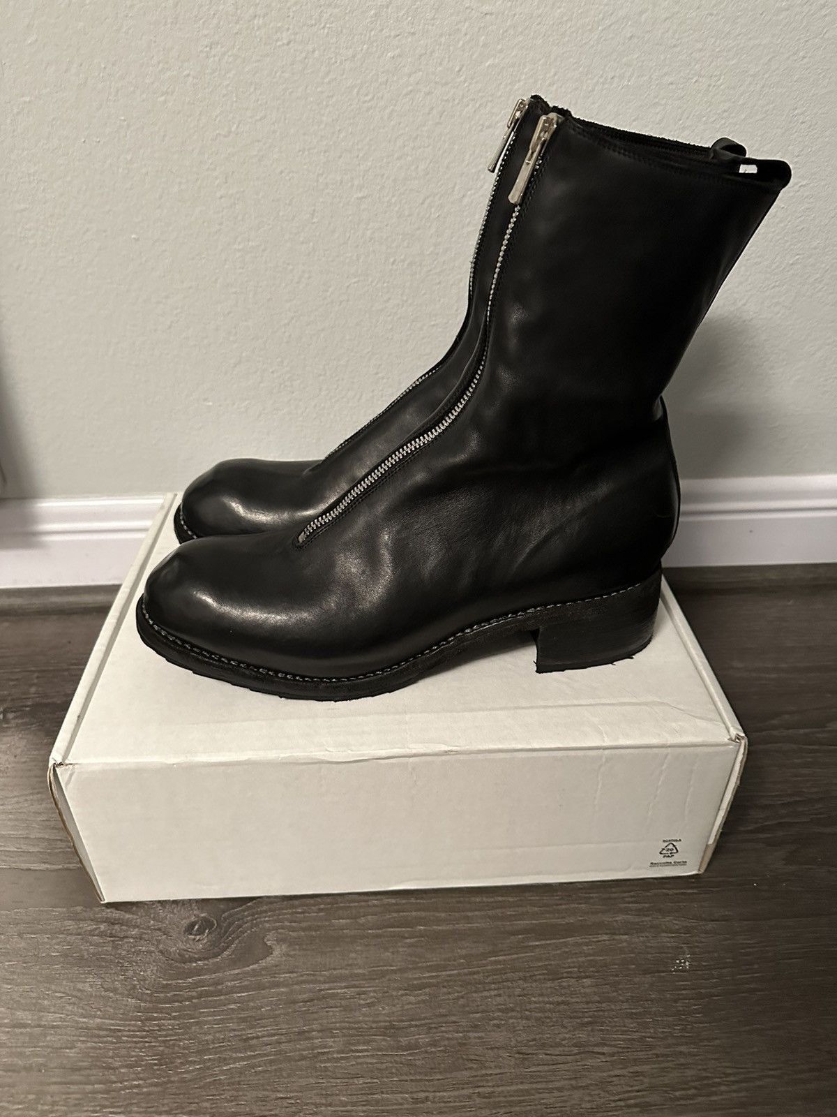 Guidi PL2 Black Front Zip Boots