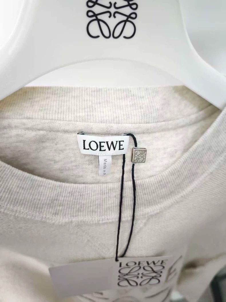 Loewe LOEWE White embroidered logo hoodie Size S / US 4 / IT 40 - 3 Thumbnail