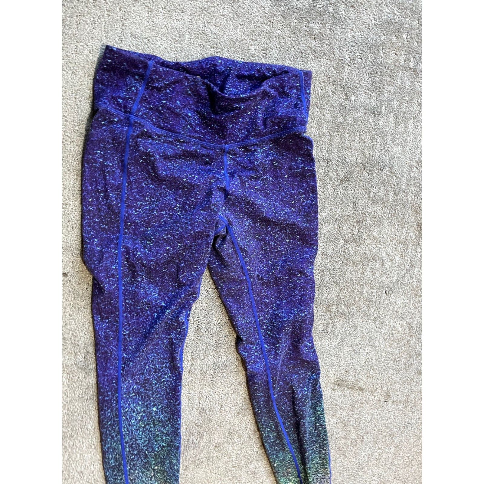 Athleta Athleta Leggings Ombre Galaxy Print Superluxe Tight Full Length XS Multicolor Size 26" / US 2 / IT 38 - 2 Thumbnail