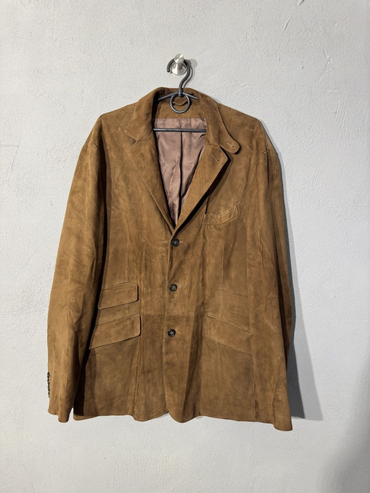 Pre-owned Polo Ralph Lauren X Ralph Lauren Ralph Laurent Suede Blazer Jacket In Brown