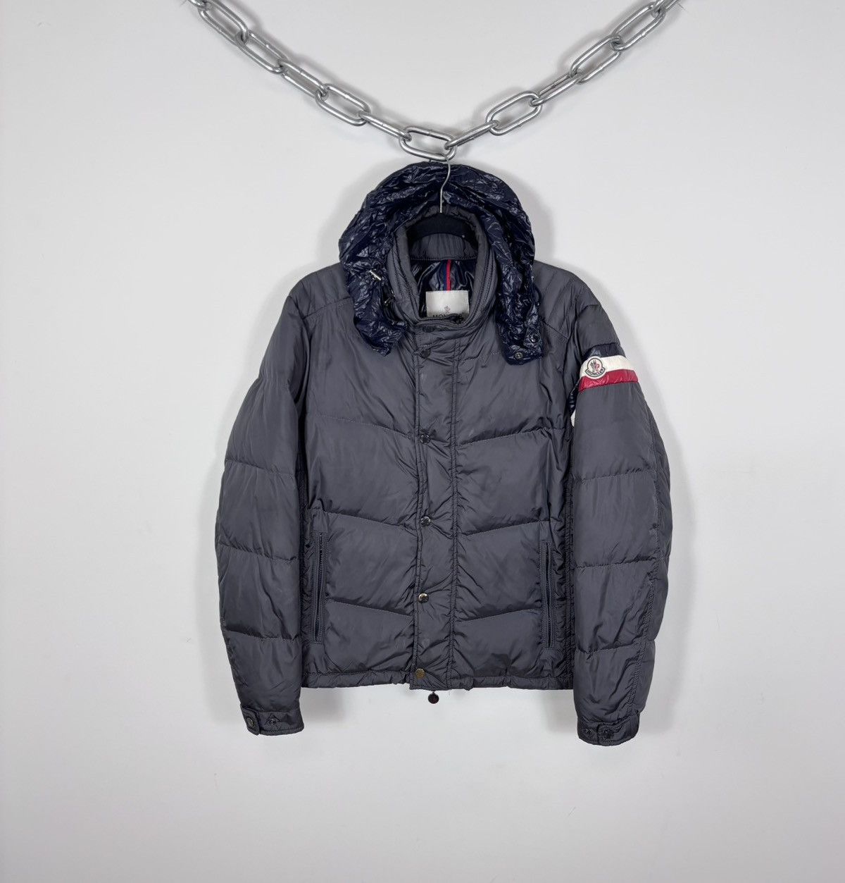 Moncler Moncler Branson Classic Mens Down Jackets Grey Short | Grailed