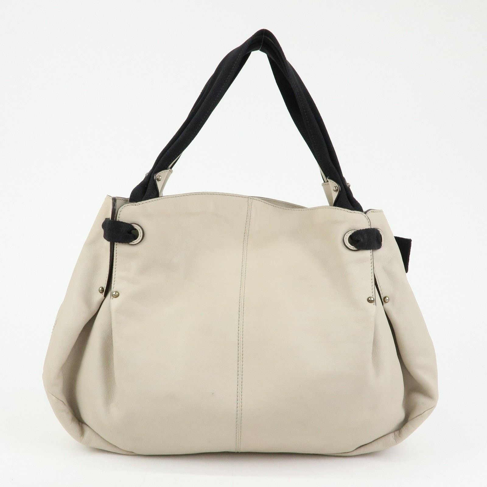 Salvatore Ferragamo Ferragamo Vara Ribbon Calfskin Shoulder Bag Beige Size ONE SIZE - 2 Thumbnail