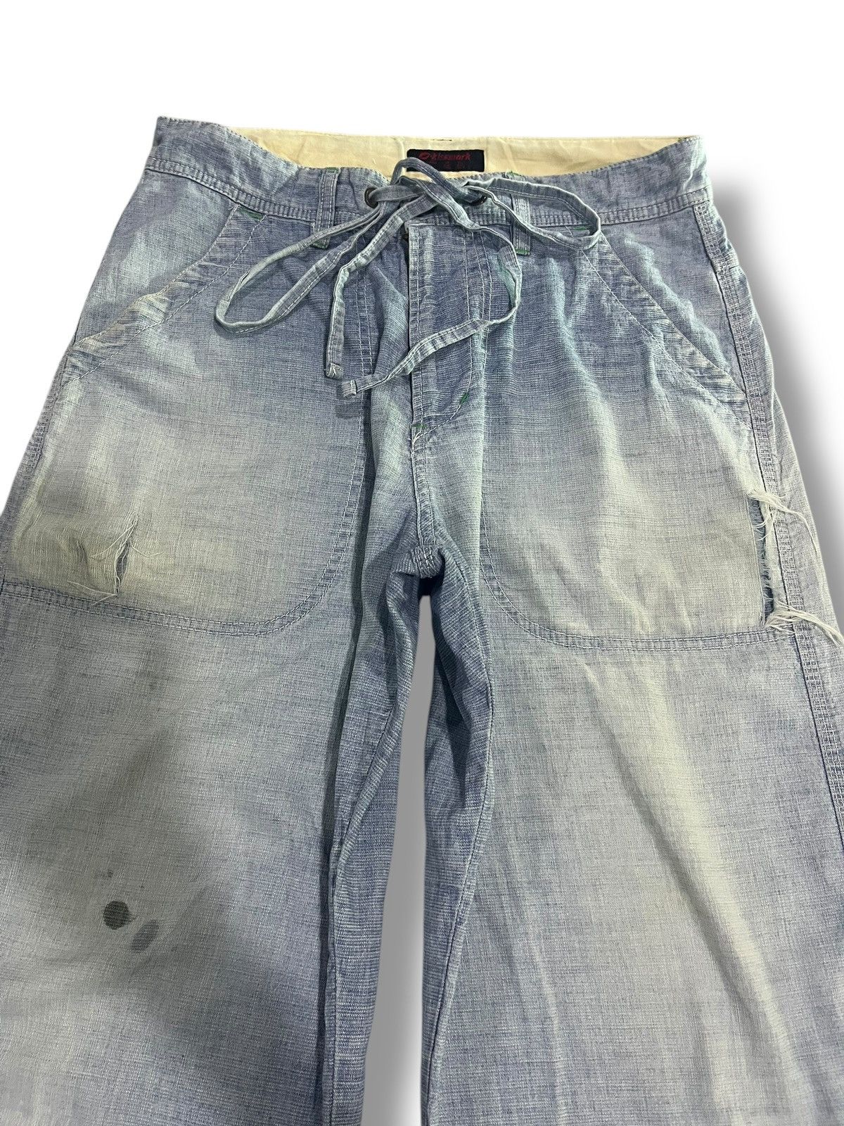 If Six Was Nine × Japanese Brand × Le Grande Bleu (L.G.B.) JAPANESE BRAND KISSMARK WASHED BLUE PANT Size US 32 / EU 48 - 2 Thumbnail