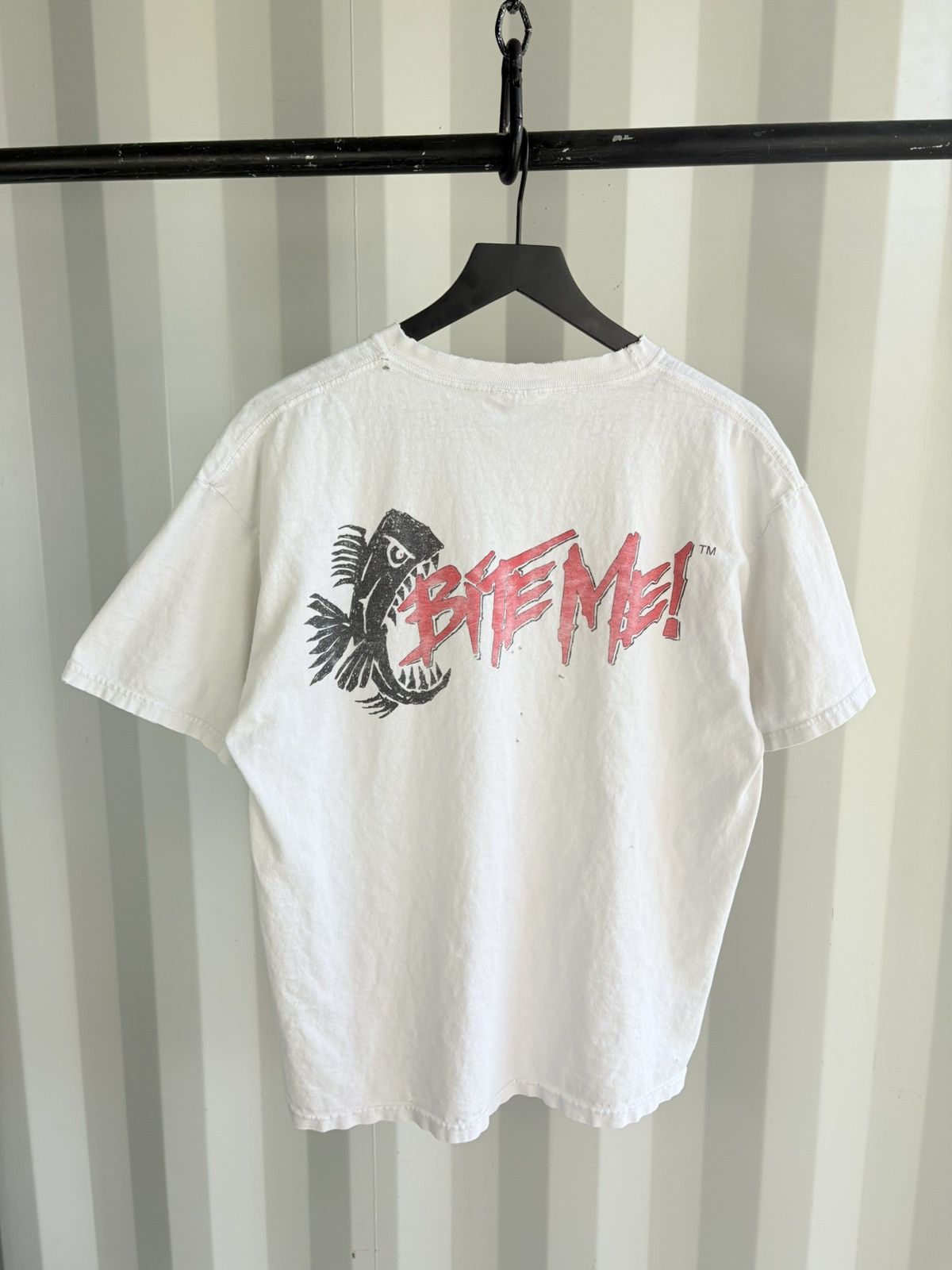 Vintage Thrashed Bite Me Distressed Sun Faded ERD GRUNGE Size US XL / EU 56 / 4 - 1 Thumbnail