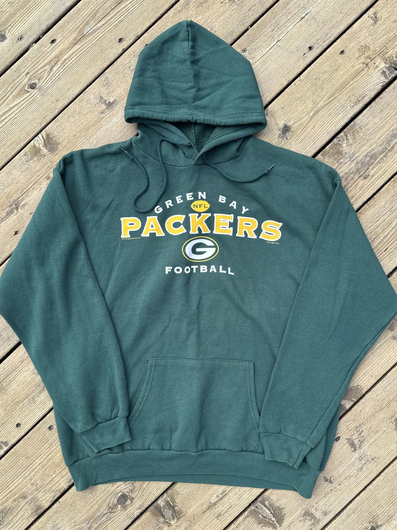 Vintage Vintage Y2K Green Bay Packers Hoodie 2001 Size XL Green NFL Size US XL / EU 56 / 4 - 1 Thumbnail