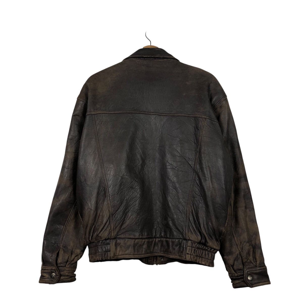 Issey Miyake 📌Vintage Biker Leather Jacket D' Homme A Homme Blanket Size US M / EU 48-50 / 2 - 10 Thumbnail