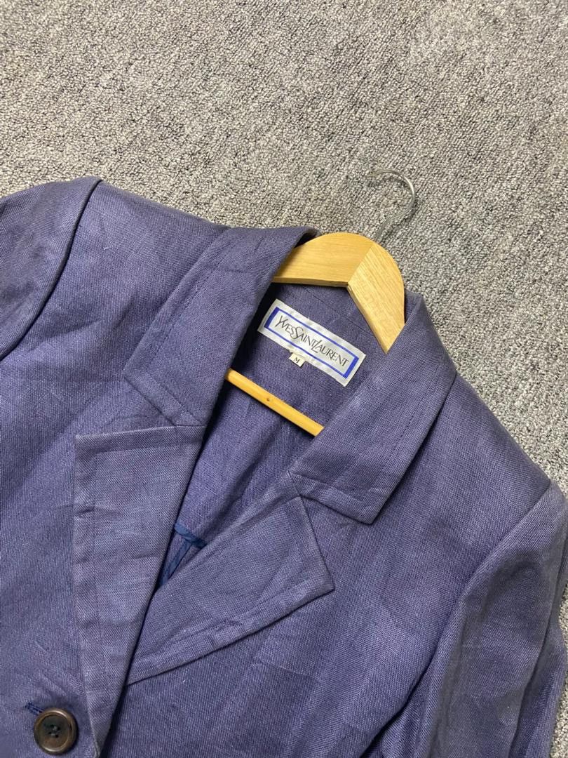 Yves Saint Laurent Yves Saint Laurent Short Sleeve Blazer (191) Size M / US 6-8 / IT 42-44 - 10 Thumbnail