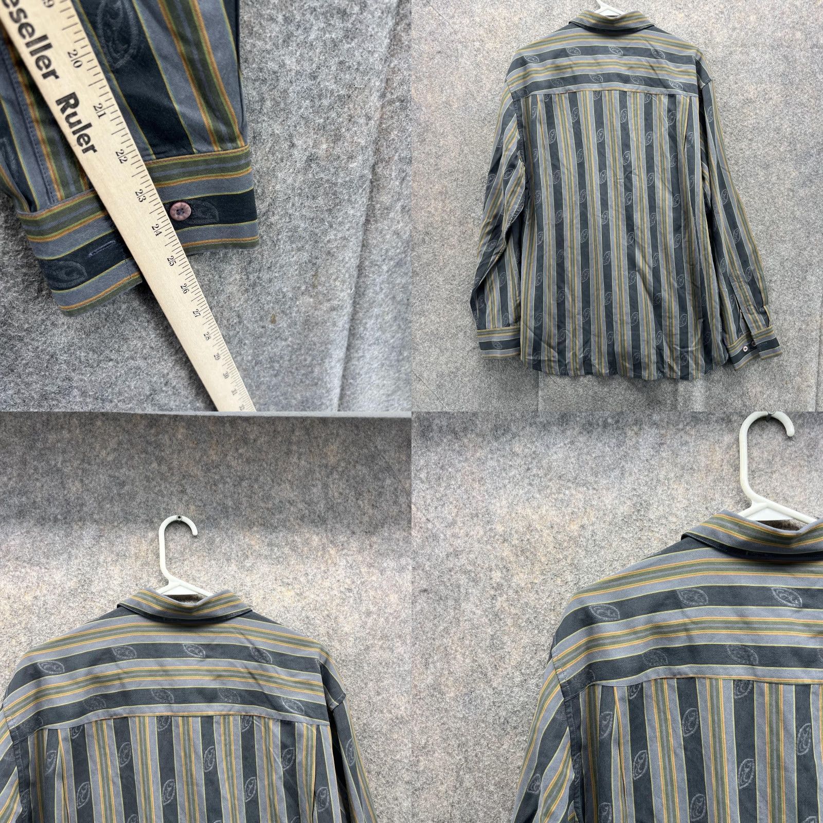 Tommy Bahama Tommy Bahama Shirt Men Large Blue Striped Button-Up Silk Vtg Preppy Casual Button-Down Collared Long Sleeve Size US L / EU 52-54 / 3 - 8 Thumbnail